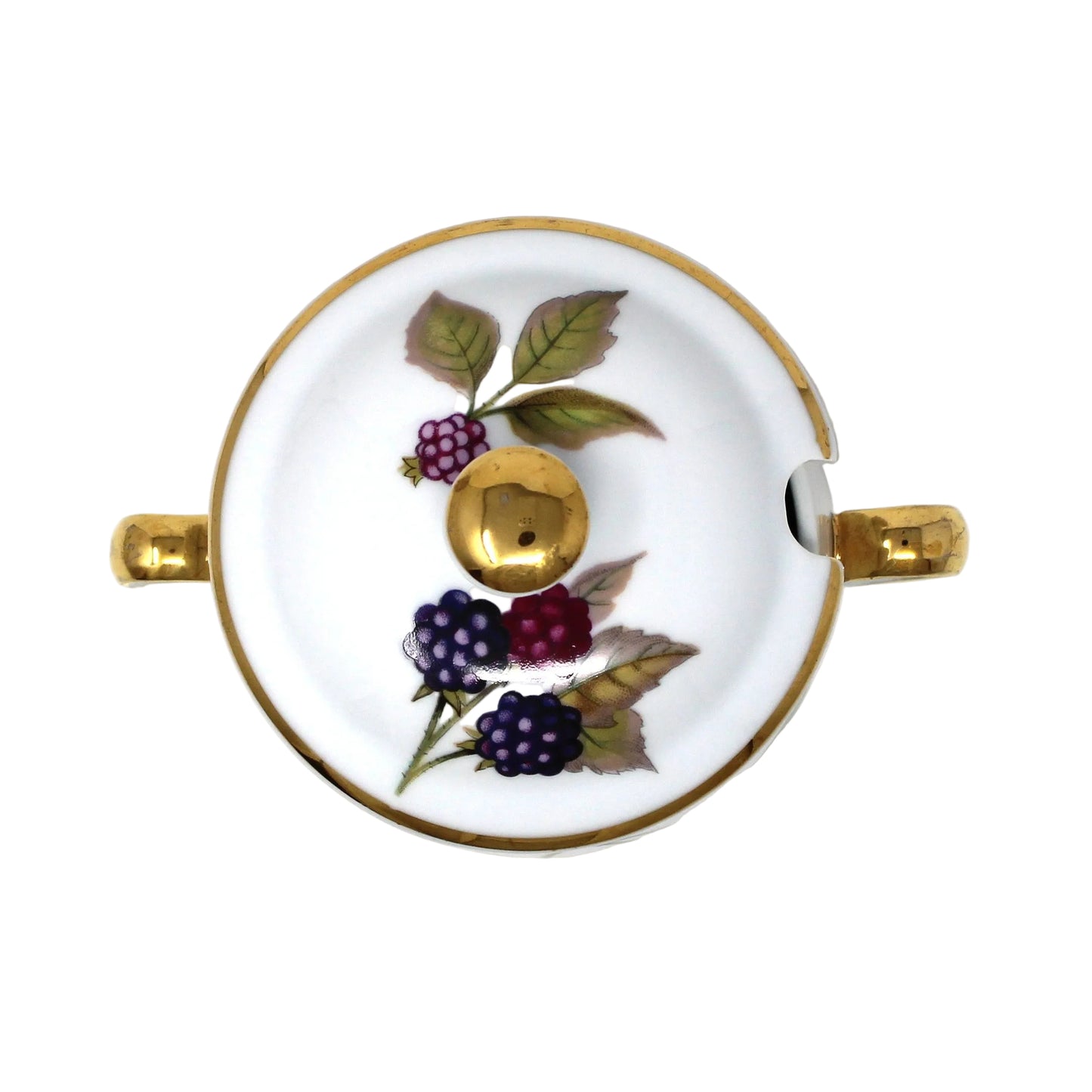 Condiment Jar, Royal Worcester, Evesham Gold, Marmalade, Jam / Jelly Pot with Lid, Vintage