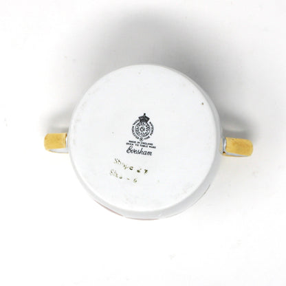 Condiment Jar, Royal Worcester, Evesham Gold, Marmalade, Jam / Jelly Pot with Lid, Vintage