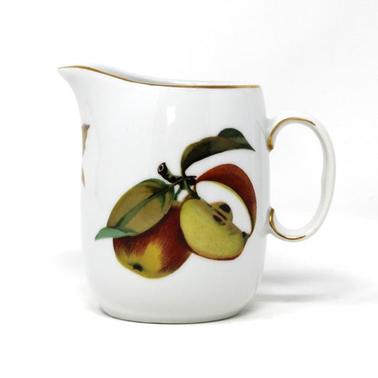 Vintage Creamer, Evesham Gold by Royal Worcester, Ribbed Sides Elegant Tableware.