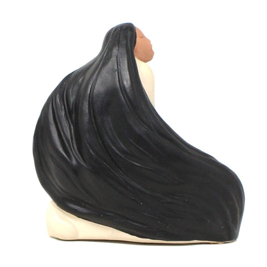 Sculpture, Cast Molding, Native American Woman, Hand Painted, Signed, Vintage, SOLD