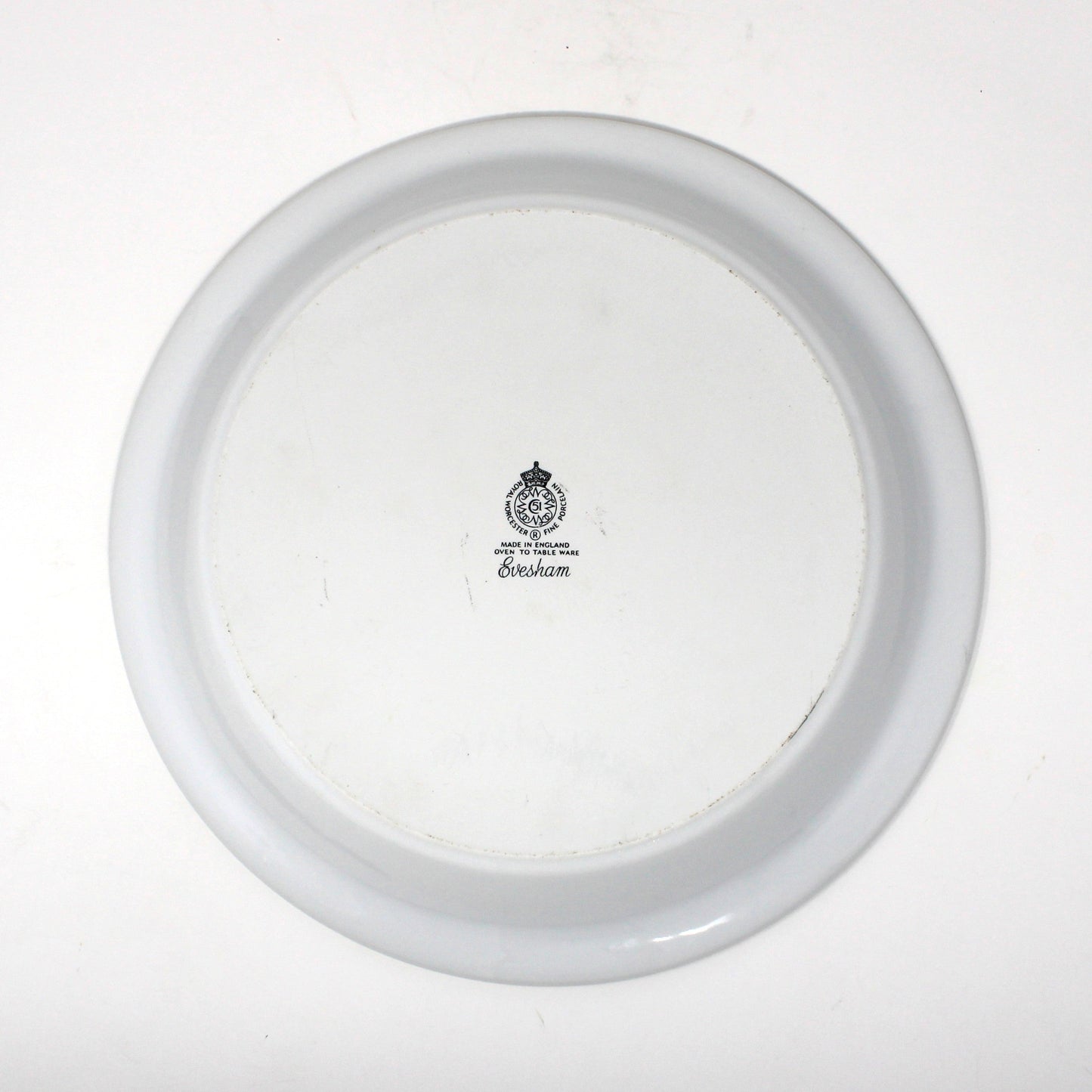 Pie Baker / Serving Plate, Royal Worcester, Evesham Gold, English Porcelain, Oven to Table, Vintage