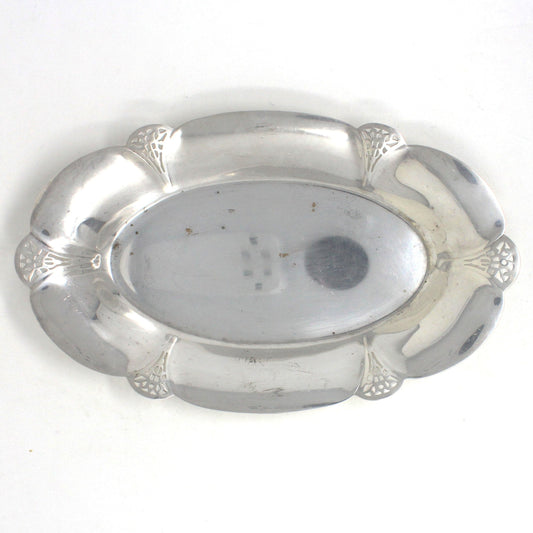 Bread Tray, Wm Rogers, Silverplate Bread Tray, Reticulated Oval Tray, Antique