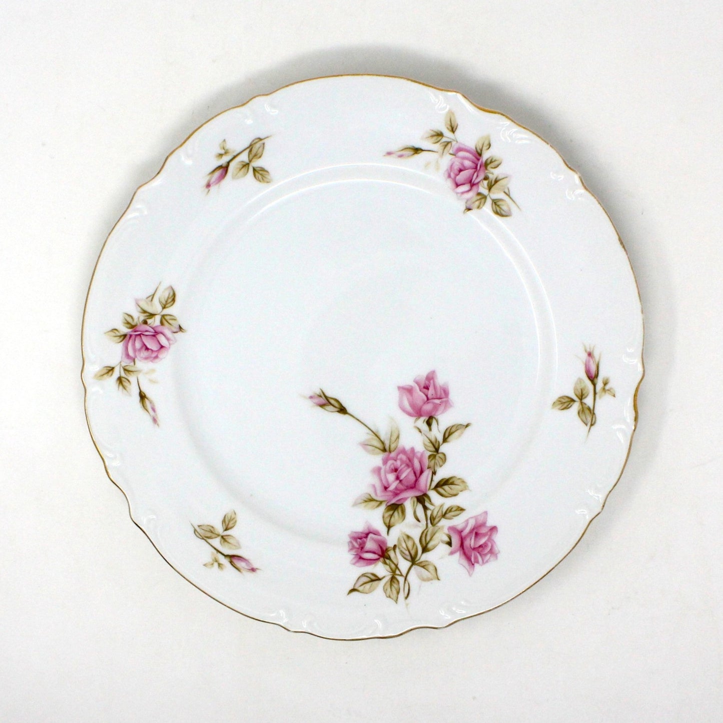 Dinner Plate, Mikasa, Rosetta, Pink Roses, Vintage Japan