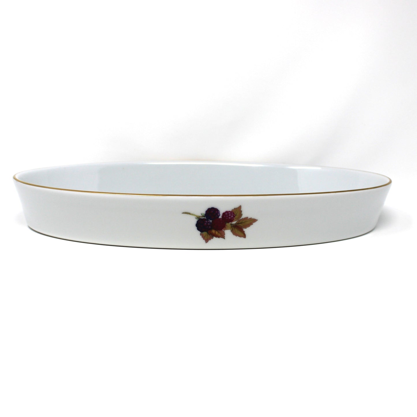 Oval Baker, Royal Worcester, Evesham Gold, Oven to Table Porcelain, Vintage 14"