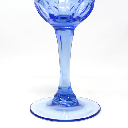 Water Goblets, Avon, American Blue, Glass, Set of 4, Vintage