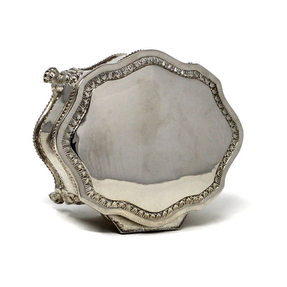 Trinket Box, Jewelry Casket, Silverplate, Lion’s Head Footed, Ornate Victorian Style, Vintage, SOLD