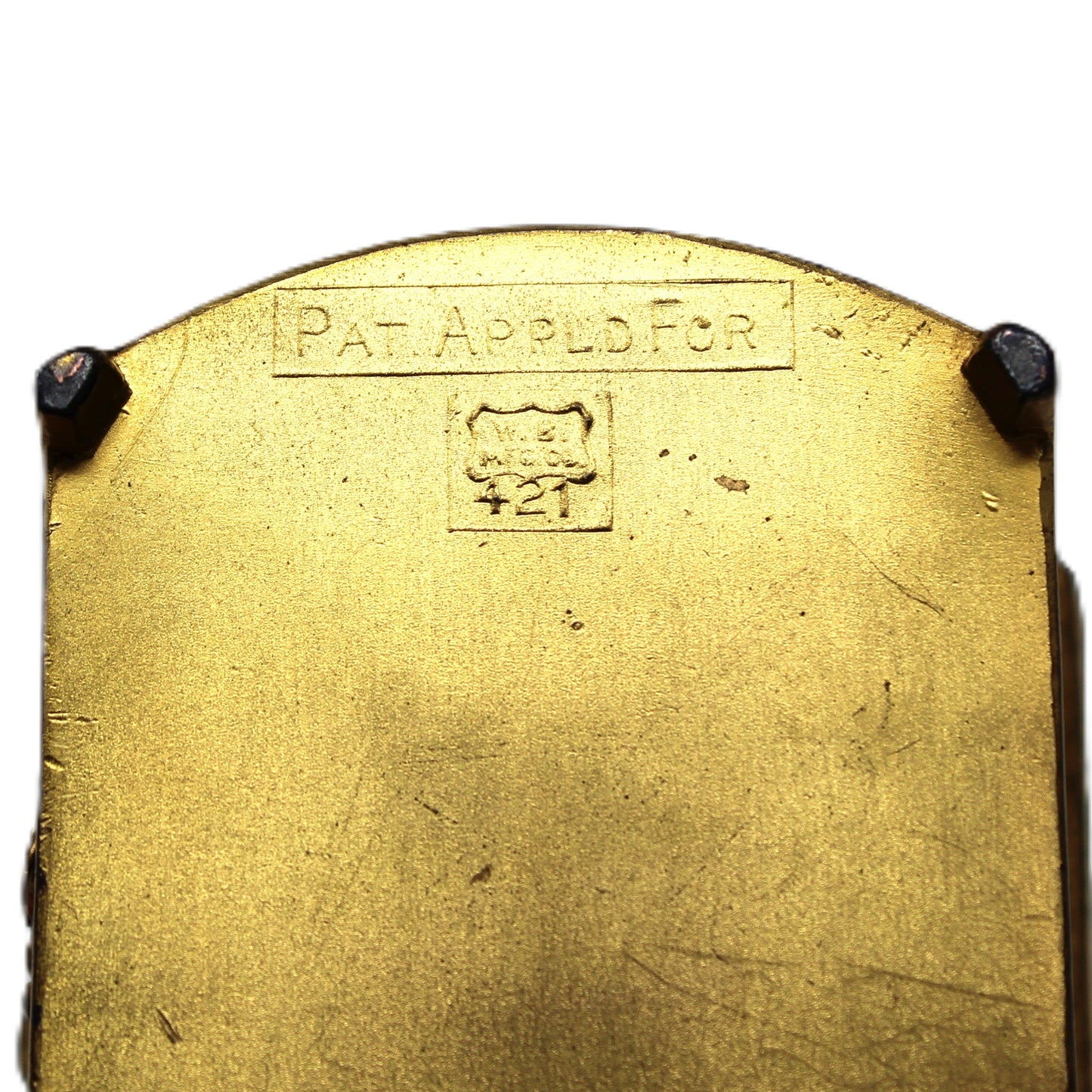 Trinket Box, Jewelry Casket, Weidlich Bros WB, Gilt Ornate Colonial Scenes, Silk Lined, Antique