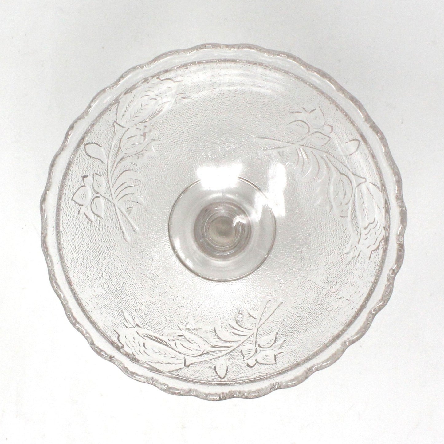 Compote, Campbell Jones & Co, Rose in Snow, Glass, Antique