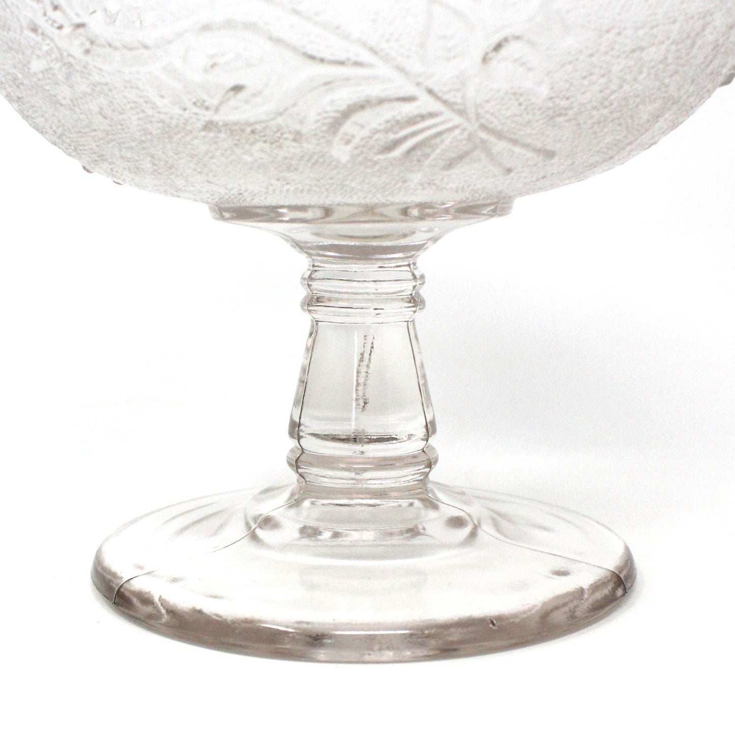 Compote, Campbell Jones & Co, Rose in Snow, Glass, Antique