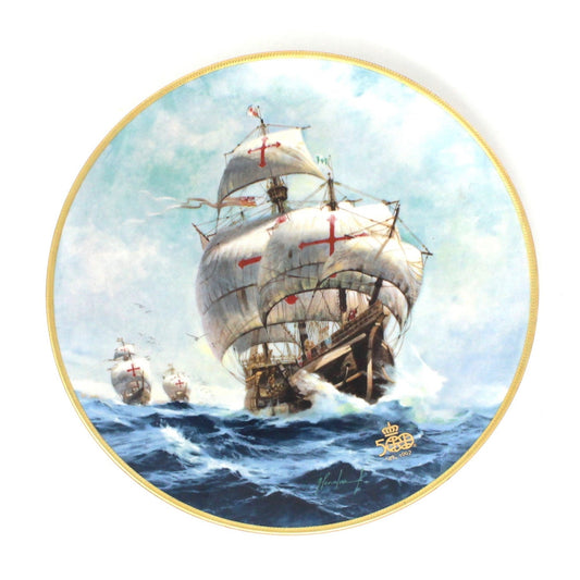 Decorative Plate, Columbus Discovers America, 500th Anniv. 1492 – 1992, Vintage
