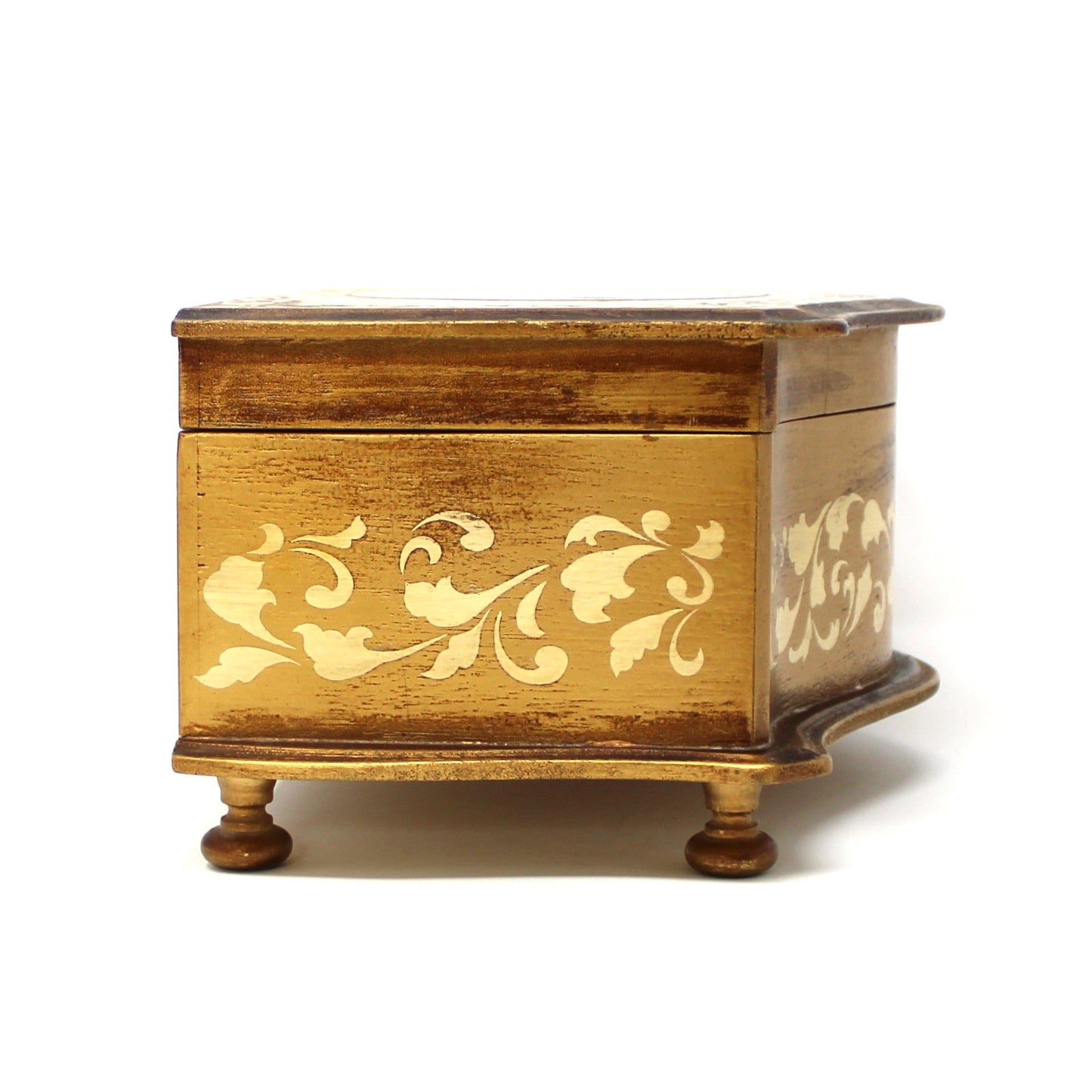 Box, Jewelry Box, Musical, Florentine Style, Victorian, Somewhere My Love, Vintage Japan