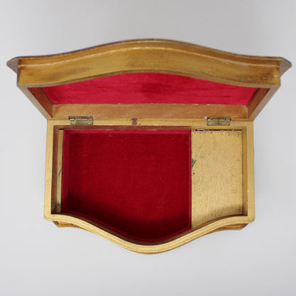 Box, Jewelry Box, Musical, Florentine Style, Victorian, Somewhere My Love, Vintage Japan