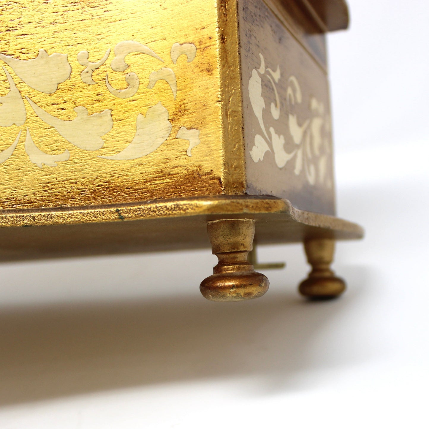 Box, Jewelry Box, Musical, Florentine Style, Victorian, Somewhere My Love, Vintage Japan