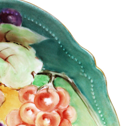 Bowl, Shallow Bowl, O & E.G, Royal Austria, Hand Painted Grapes, Antique