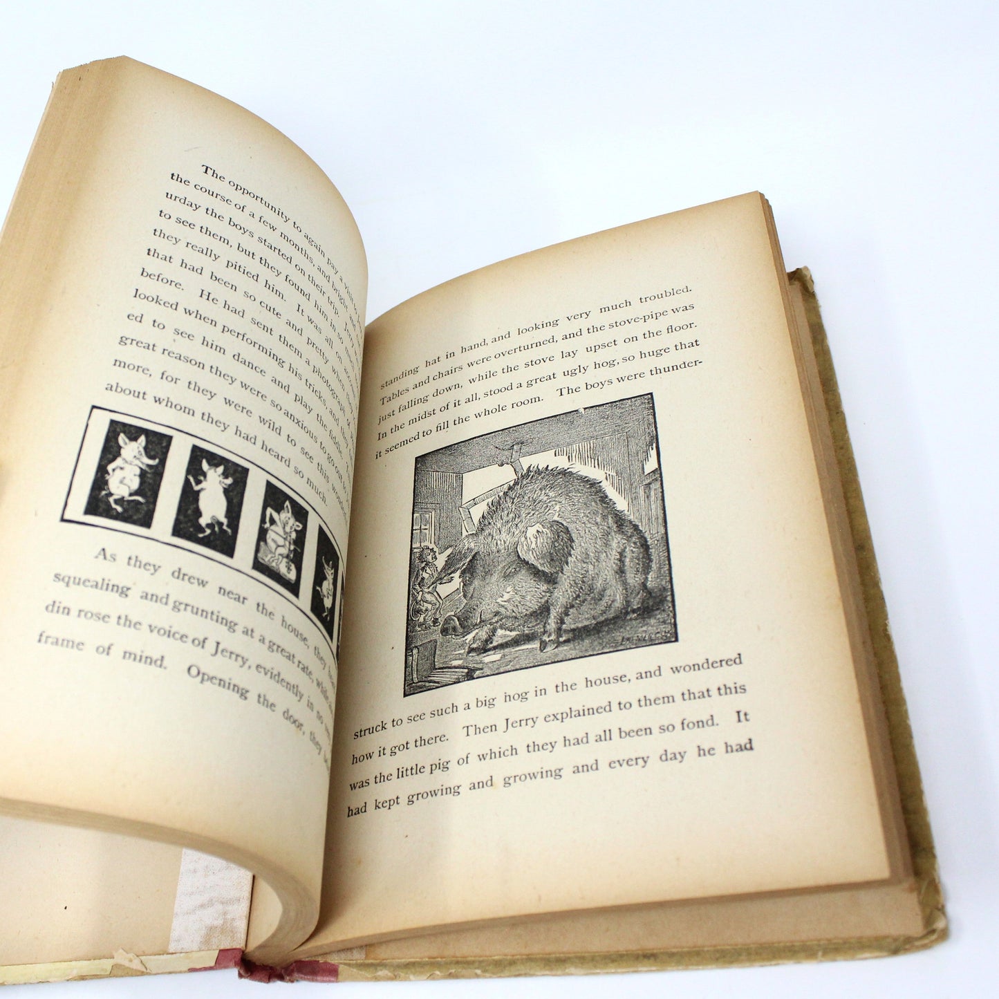Children's Book, Antique, Mischief and Play, W. B. Conkey Company, 1899
