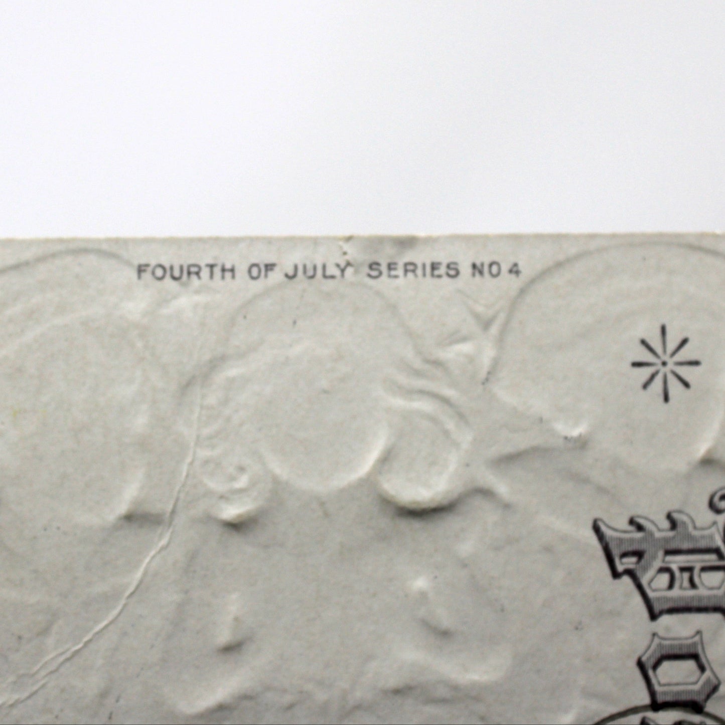 Postcards, Fourth of July, Children with Fireworks, Embossed / Metallic Lithograph, Antique Original