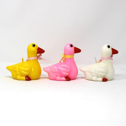 Candle, Figural Duck Shape, Never Used, Unburned, Vintage