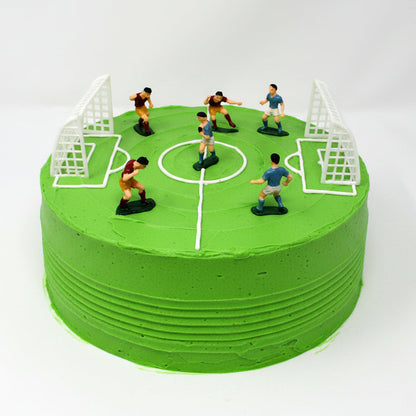 Cake Toppers, Soccer / Football Team Cake & Cupcake Decorations, 8 Pcs, Sports Party Supplies