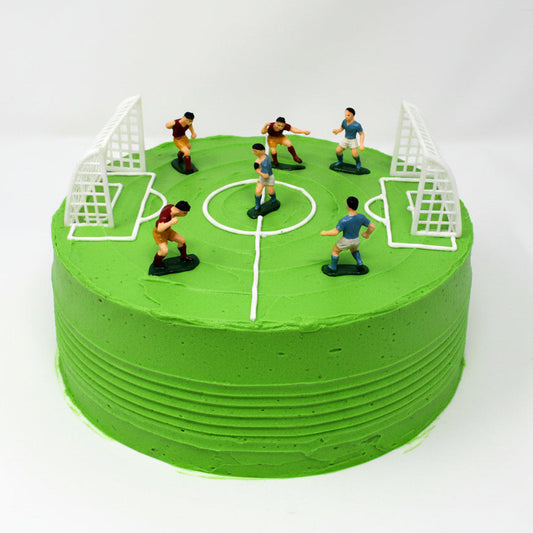 Cake Toppers, Soccer / Football Team Cake & Cupcake Decorations, 8 Pcs, Sports Party Supplies