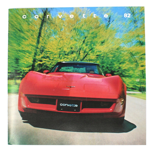 Brochure, 1982 Corvette Dealer Sales Catalog, GM Chevrolet Sports Car Advertising, NOS, Vintage Ephemera