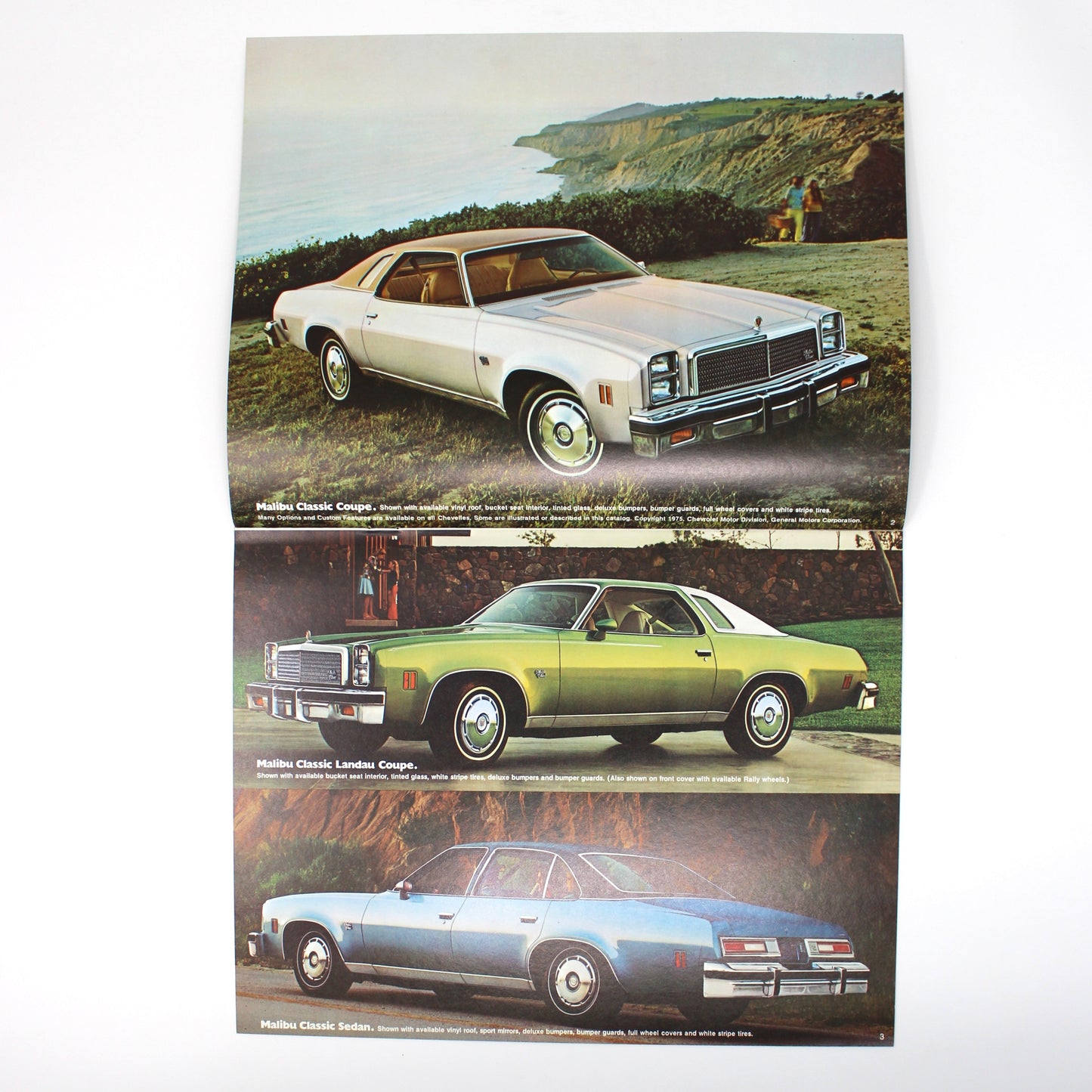 Brochure, Chevrolet 1976 Chevelle Dealer Sales Catalog, Malibu Classic Landau Laguna, NOS, USA, 1976
