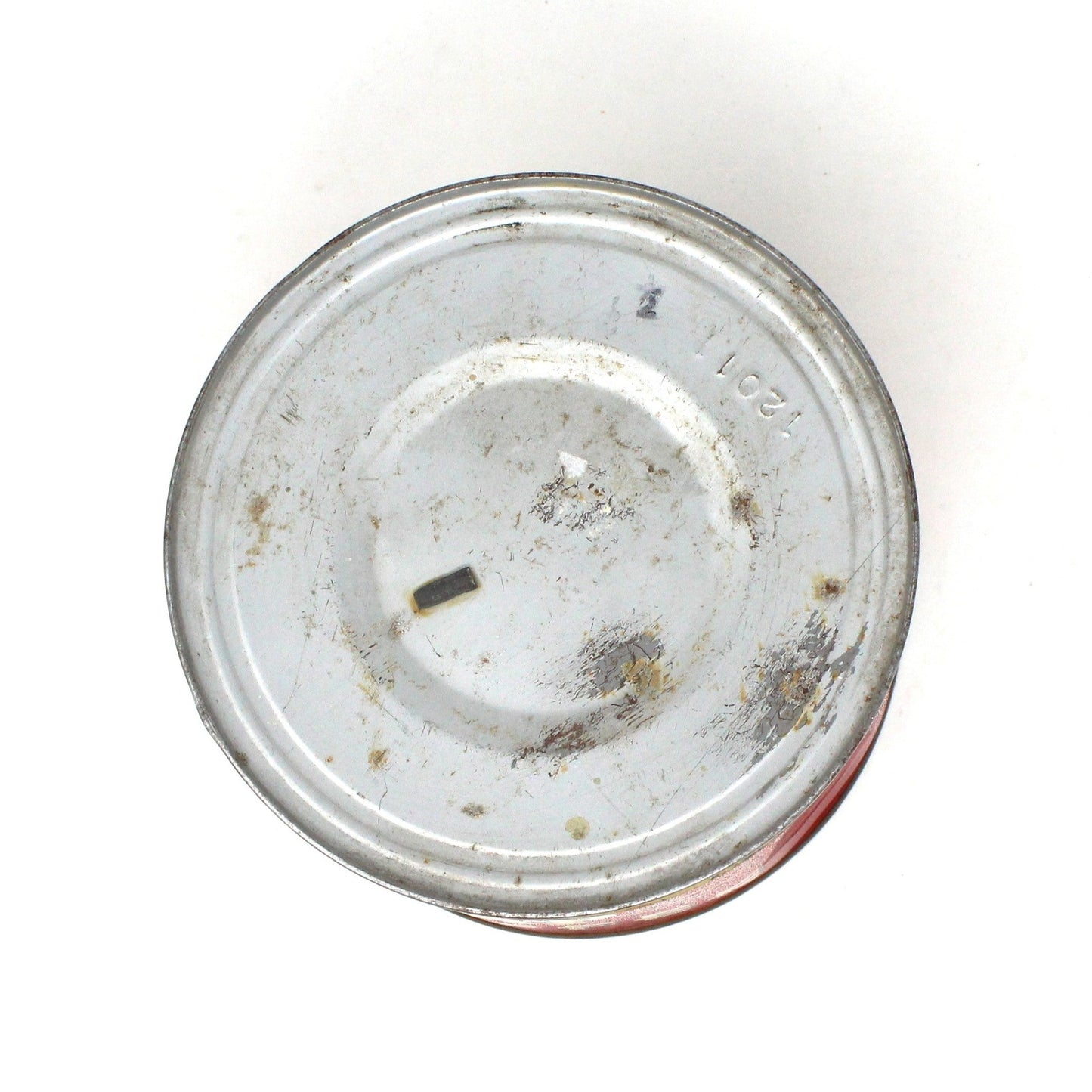Coffee Can Tin, A&P Collectible Red Coffee Can, Key Wind, 1 lb, Vintage