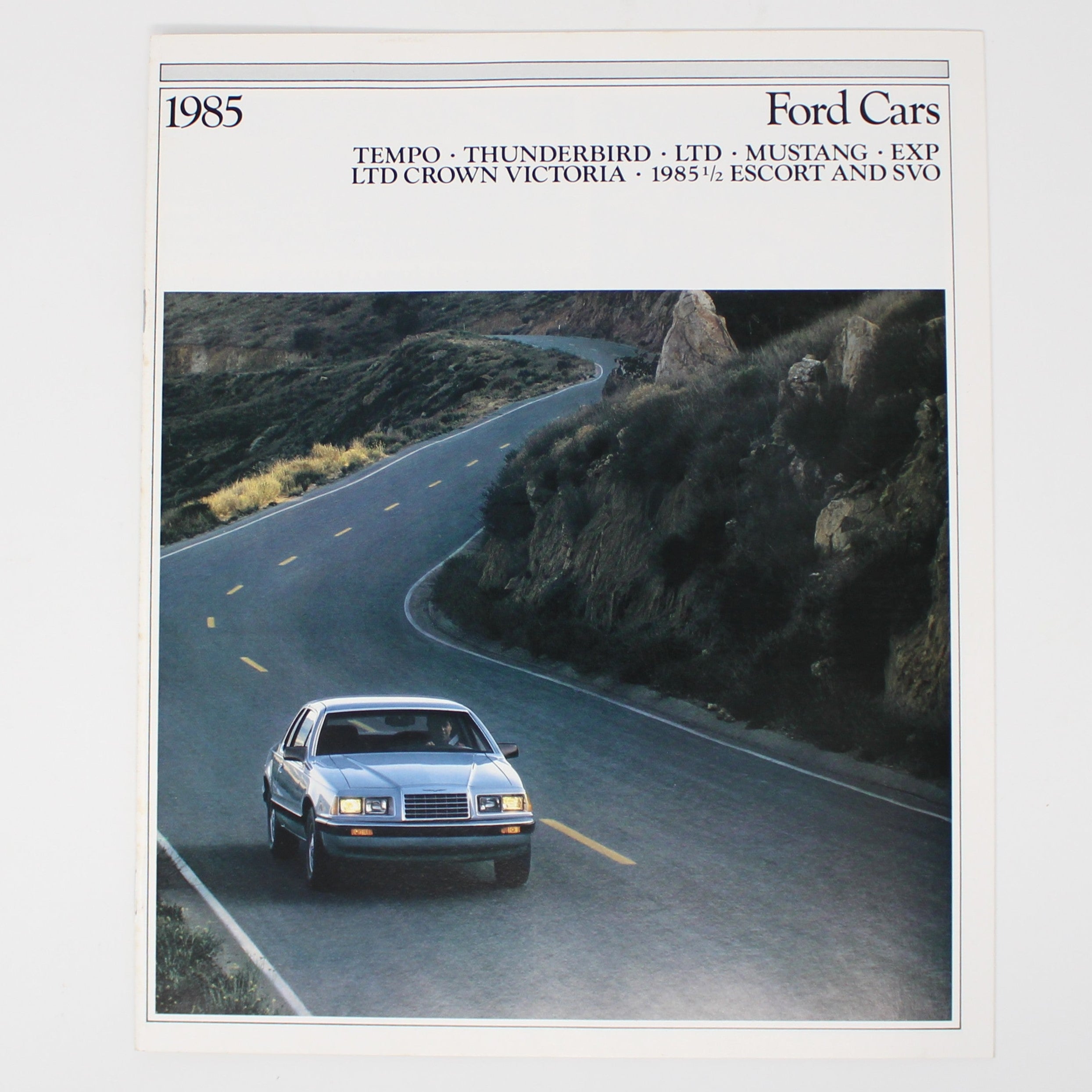 Brochure, Ford 1985 Full Lineup Dealer Sales Catalog, Mustang Thunderb ...