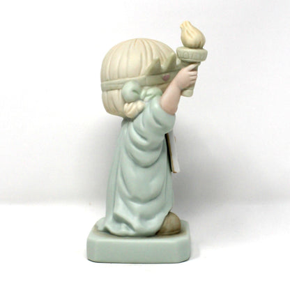 Figurine, Precious Moments, Statue of Liberty, America You're Beautiful, #528862, Enesco, Original Box, 1992