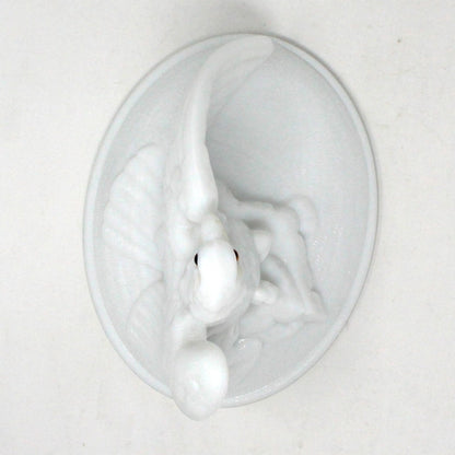 Candy Dish, Westmoreland, Eagle on Nest, American Liberty Eagle, Milk Glass, Covered, Vintage, 1950s-1970s