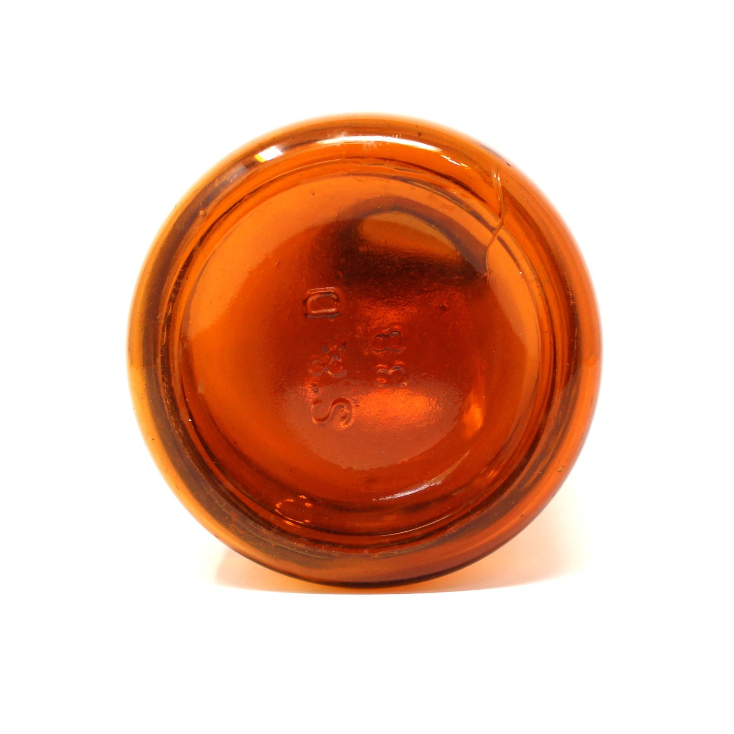 Collectible Bottle, Amber Glass Large Apothecary / Pharmaceutical Bottle, Sharp & Dohme - S&D, Antique