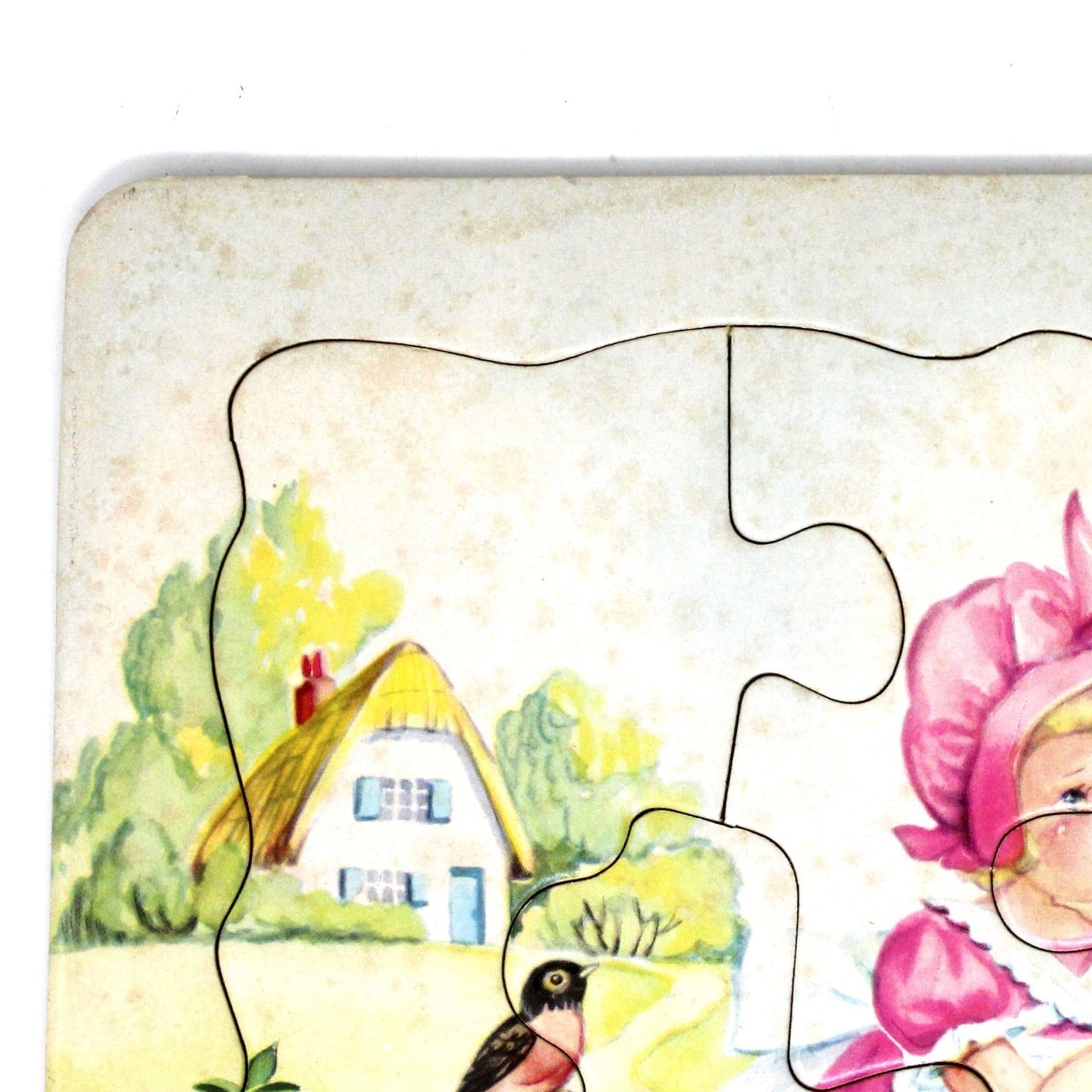 Puzzle, Platt & Munk Co, Nursery Rhyme, Little Bo-Peep Has Lost Her Sheep, Vintage 1952