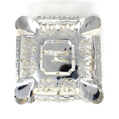 Sandwich Plate / Tidbit Tray, Two-Tier Server with Handle, Silverplate, Studio Nova Silver Radiance, Vintage