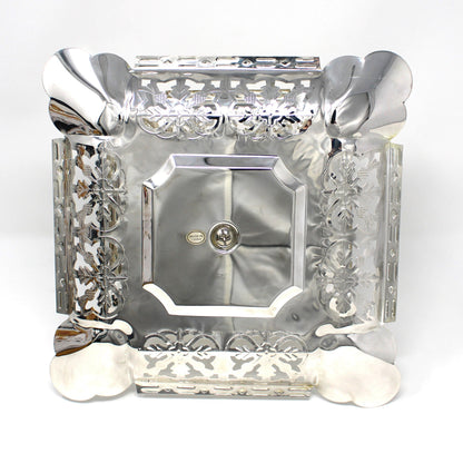 Sandwich Plate / Tidbit Tray, Two-Tier Server with Handle, Silverplate, Studio Nova Silver Radiance, Vintage