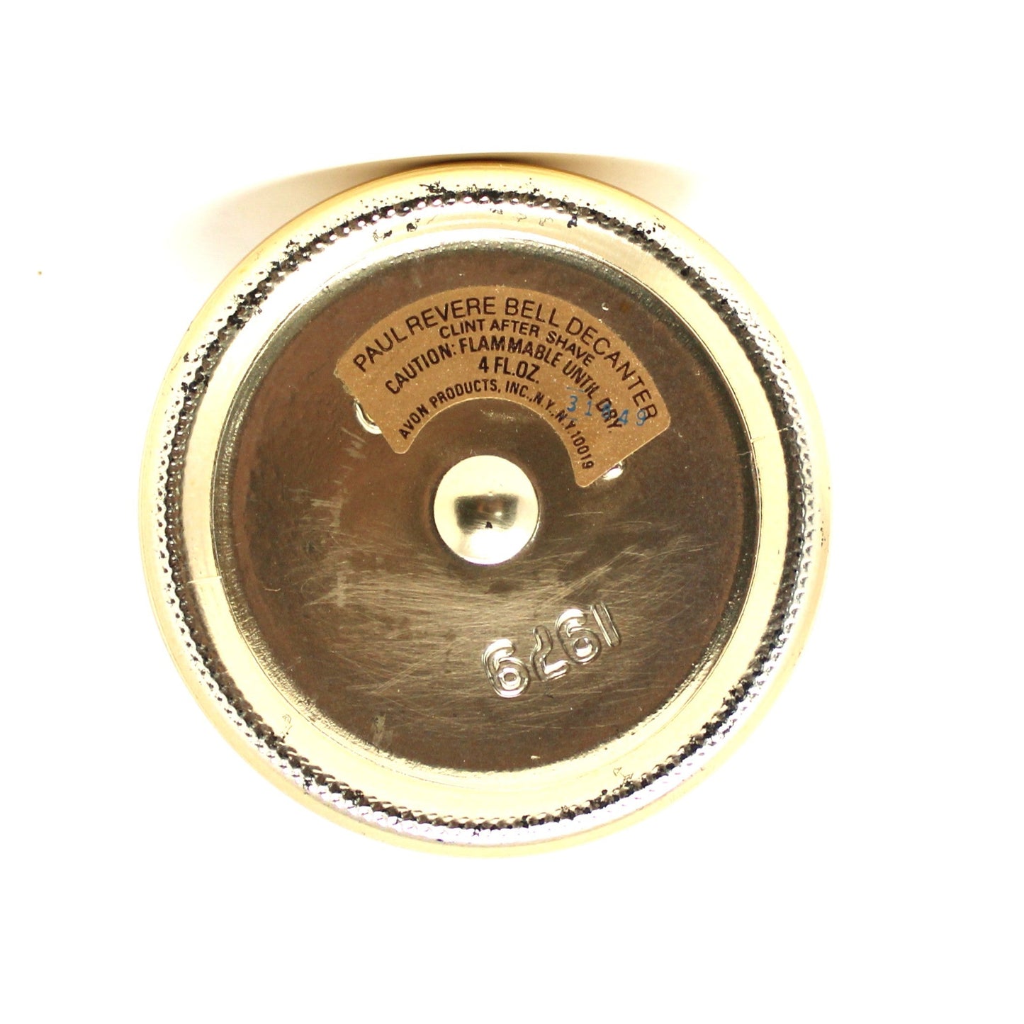 Decanter, Avon, Paul Revere Golden Bell Decanter Patriotic, Vintage, 1979
