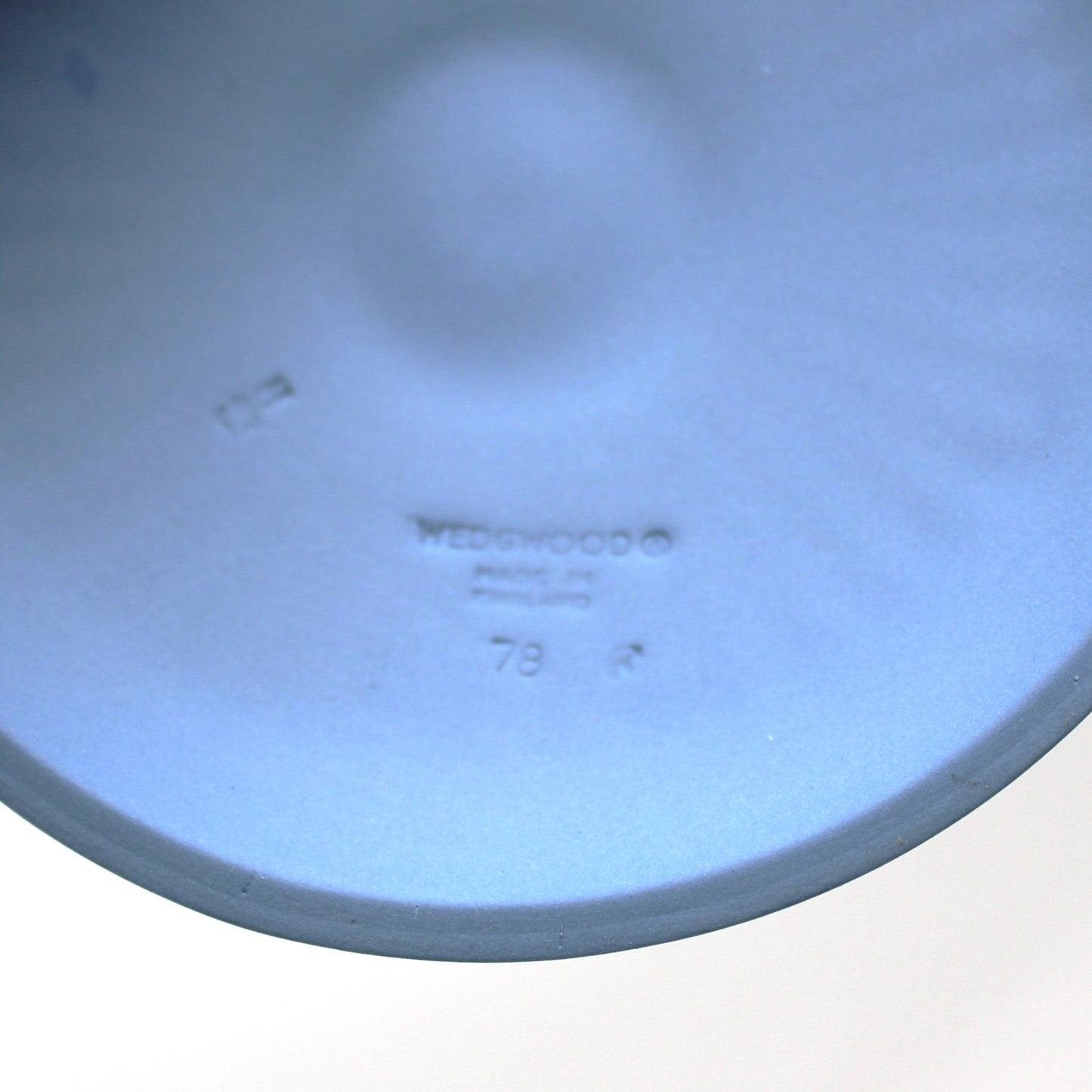 Candle Holder, Wedgwood, Blue Jasperware, Acorn and Oak Leaf, Neoclassical, 1978, Made in England