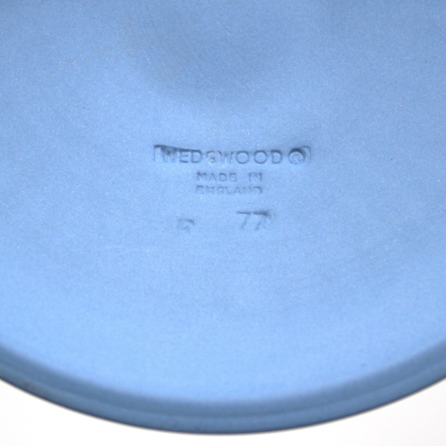 Candle Holder, Wedgwood, Blue Jasperware, CHIPPED EDGE, Acorn and Oak Leaf, Neoclassical, 1977, Made in England