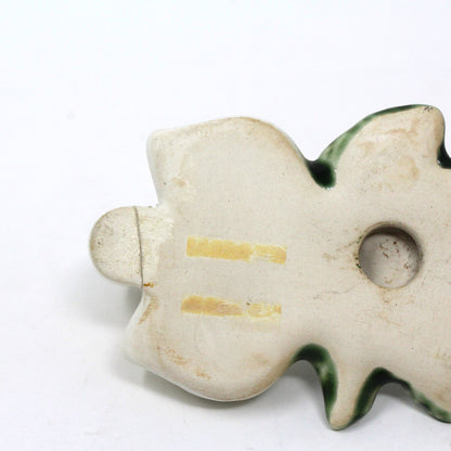 Hooks, Strawberry & Onions Wall Hooks, Set of 2, Ceramic, Vintage
