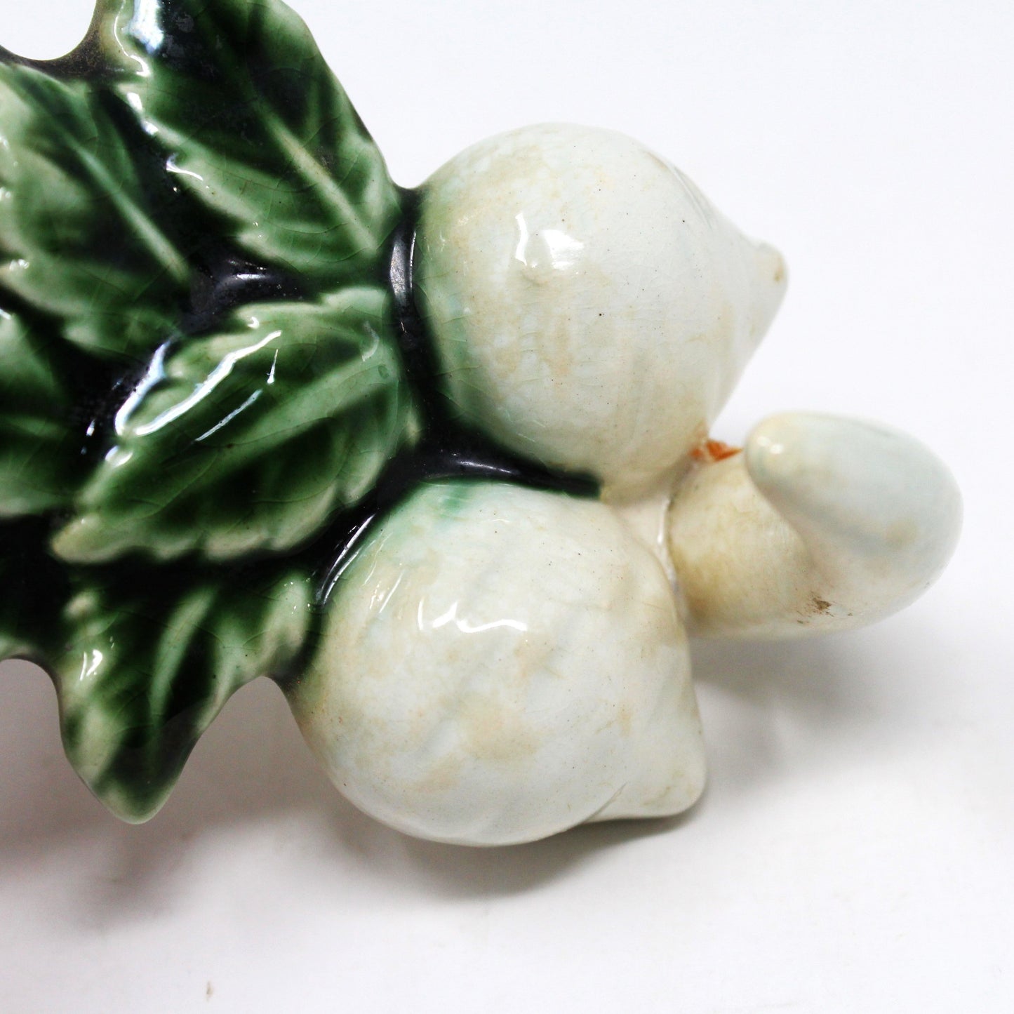 Hooks, Strawberry & Onions Wall Hooks, Set of 2, Ceramic, Vintage