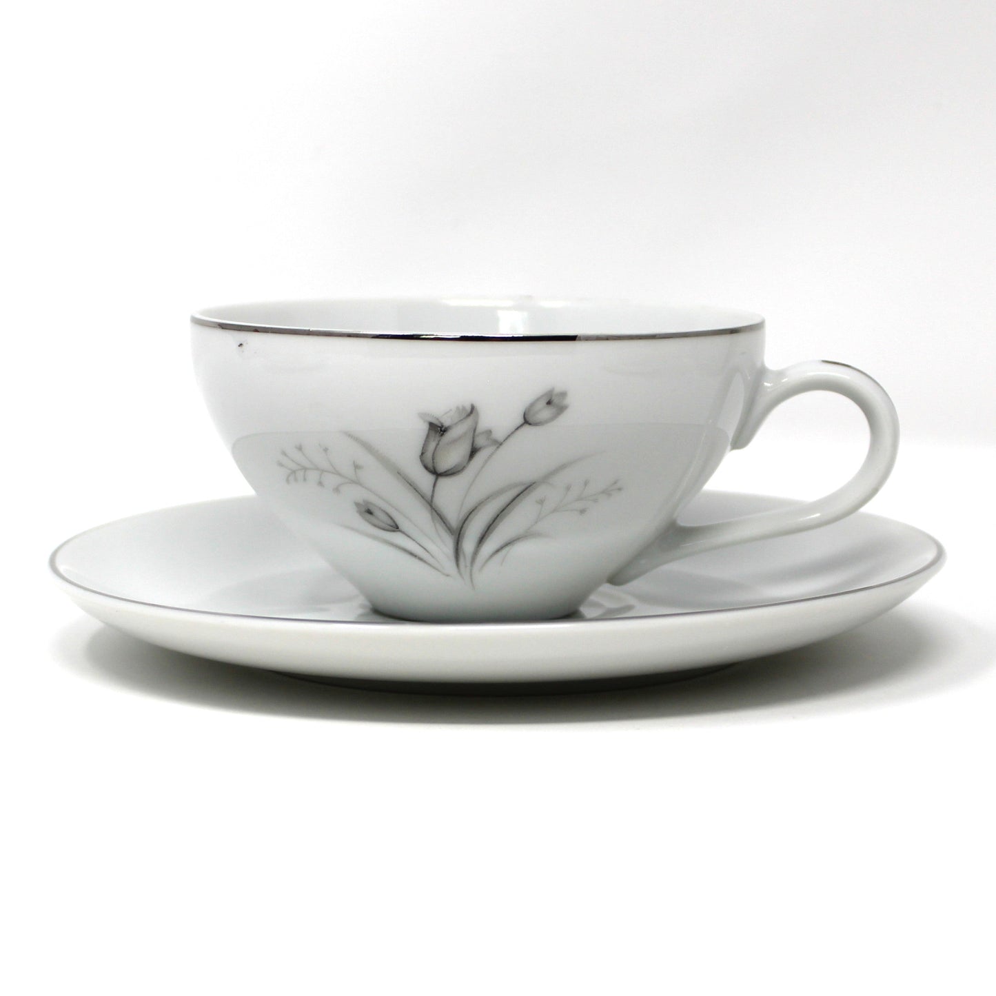 Tea Set, Teapot, Cups and Saucers, Creative, Royal Elegance Pattern, Mid Century Japan, 9 Pcs, Vintage
