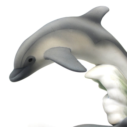 Figurine, HomCo, Dolphins, Endangered Species, Marine Mammals, Porcelain, Vintage, 1994