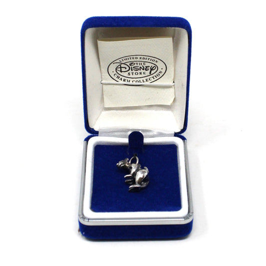 Charm, Disney, Sterling Silver Baloo Bear, Jungle Book Charm, Limited Edition Collectible, Vintage