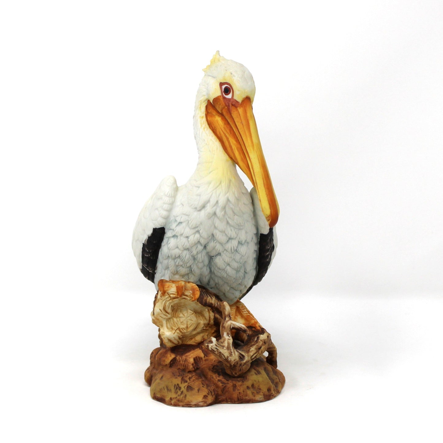 Figurines, Andrea by Sadek, White Pelican #6058, Birds & Country Legacy Collection, Vintage 1989