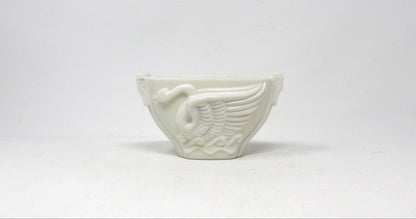 Planter, MacBeth Evans, Swan Bowl, Monax / Milk Glass, Vintage
