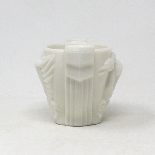 Planter, MacBeth Evans, Swan Bowl, Monax / Milk Glass, Vintage