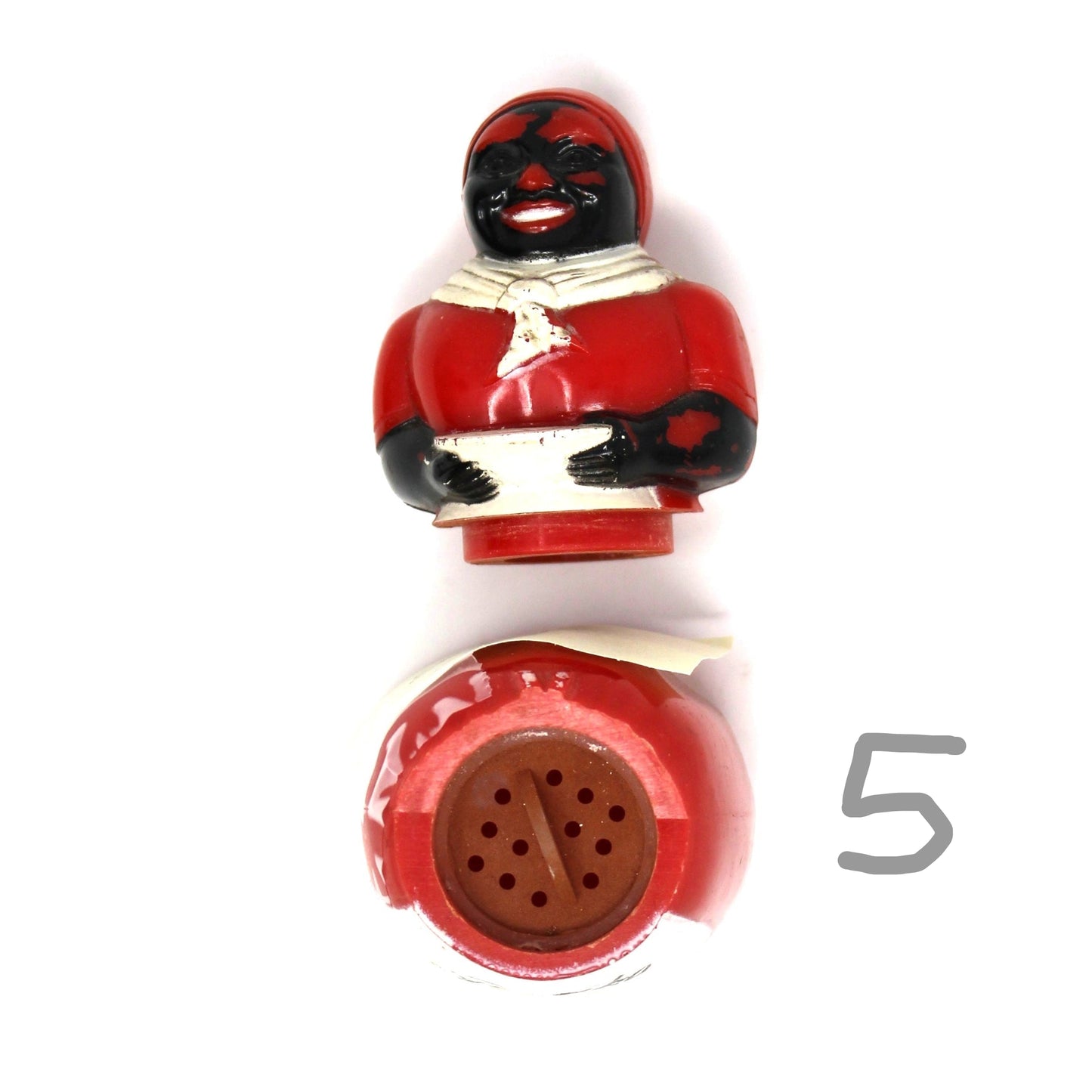 Paprika Shaker, Aunt Jemima Black Americana, F&F Mold & Die Works, Vintage 1949 — Average Condition