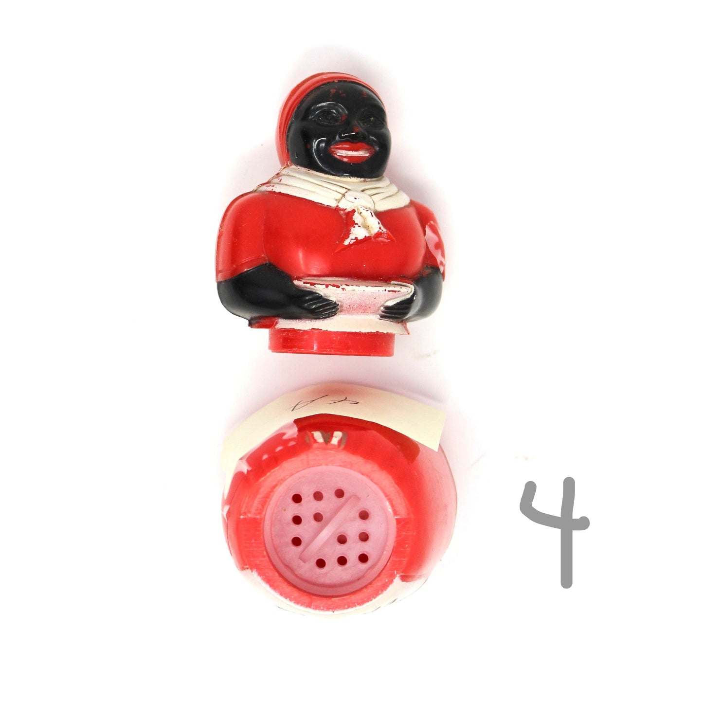 Paprika Shaker, Aunt Jemima Black Americana, F&F Mold & Die Works, Vintage 1949 — Good Condition
