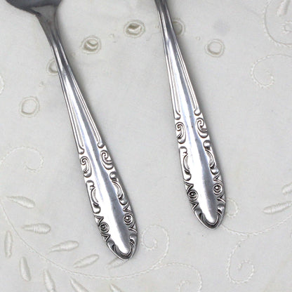 Sugar Spoon / Sugar Scoops, SAF INOX, Italy, Set of 2, Vintage