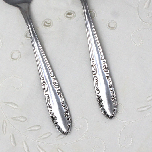 Sugar Spoon / Sugar Scoops, SAF INOX, Italy, Set of 2, Vintage