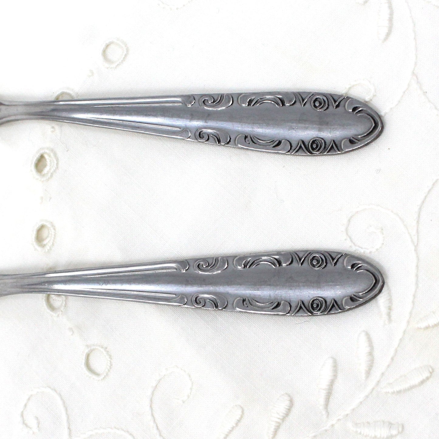 Sugar Spoon / Sugar Scoops, SAF INOX, Italy, Set of 2, Vintage