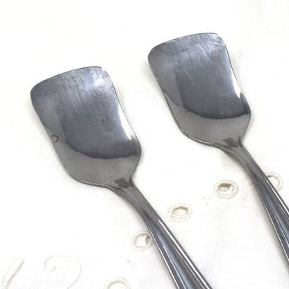 Sugar Spoon / Sugar Scoops, SAF INOX, Italy, Set of 2, Vintage